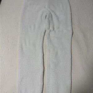 Cozy White Fleece Pants